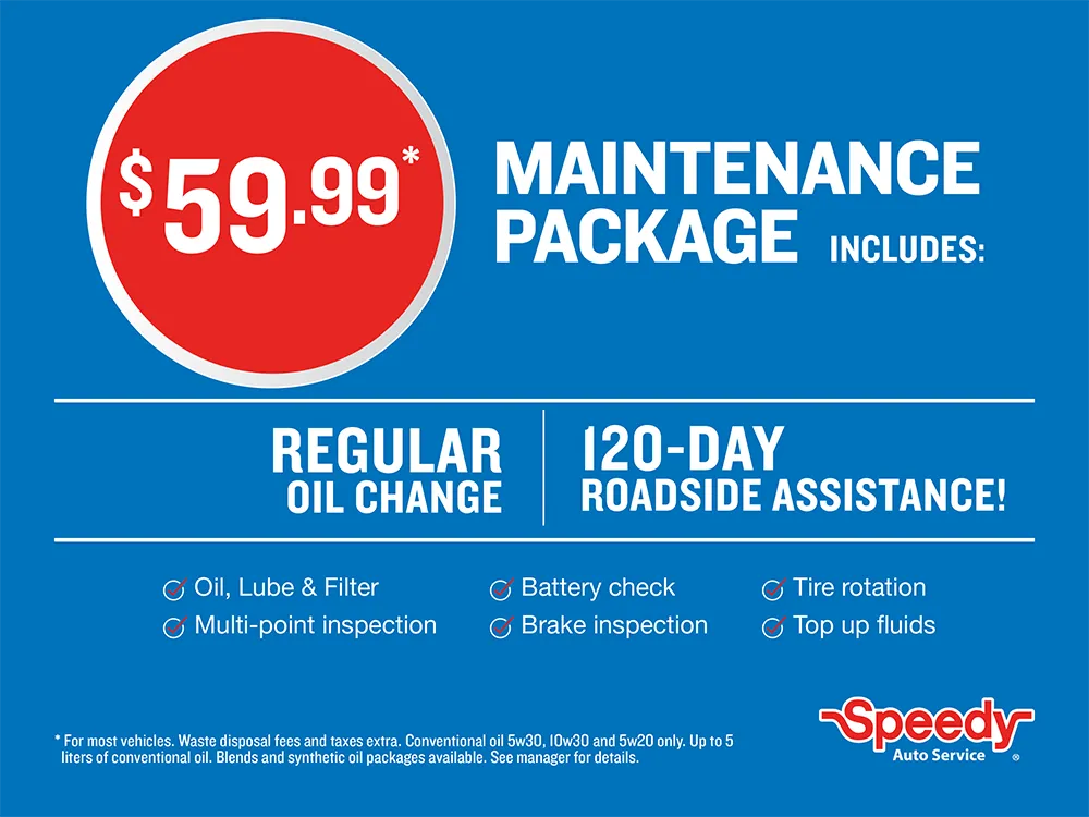 Speedy Auto Service Package - Regular Oil Change